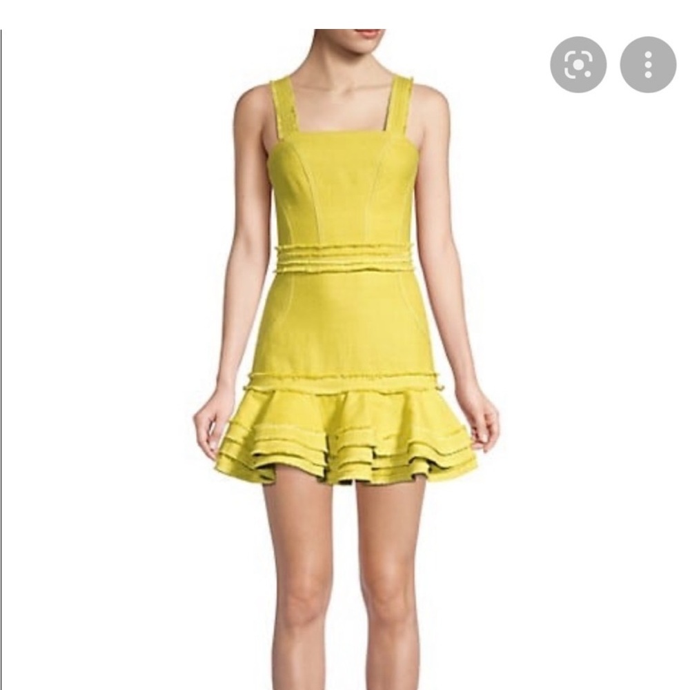 Alexis green canvas dress